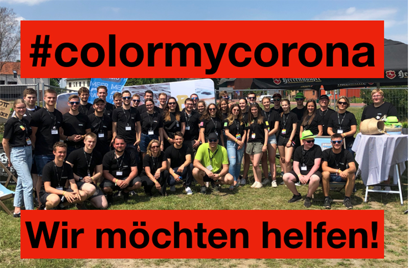 Die Gruppe Color My Life als Colormycorona