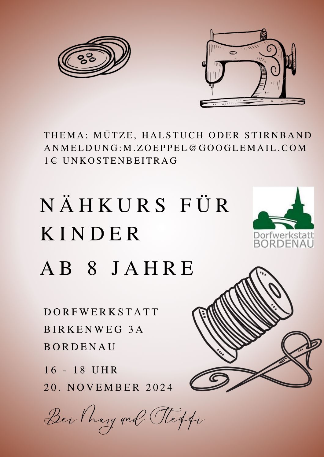 Nähen mit Kindern ab 8 Jahren