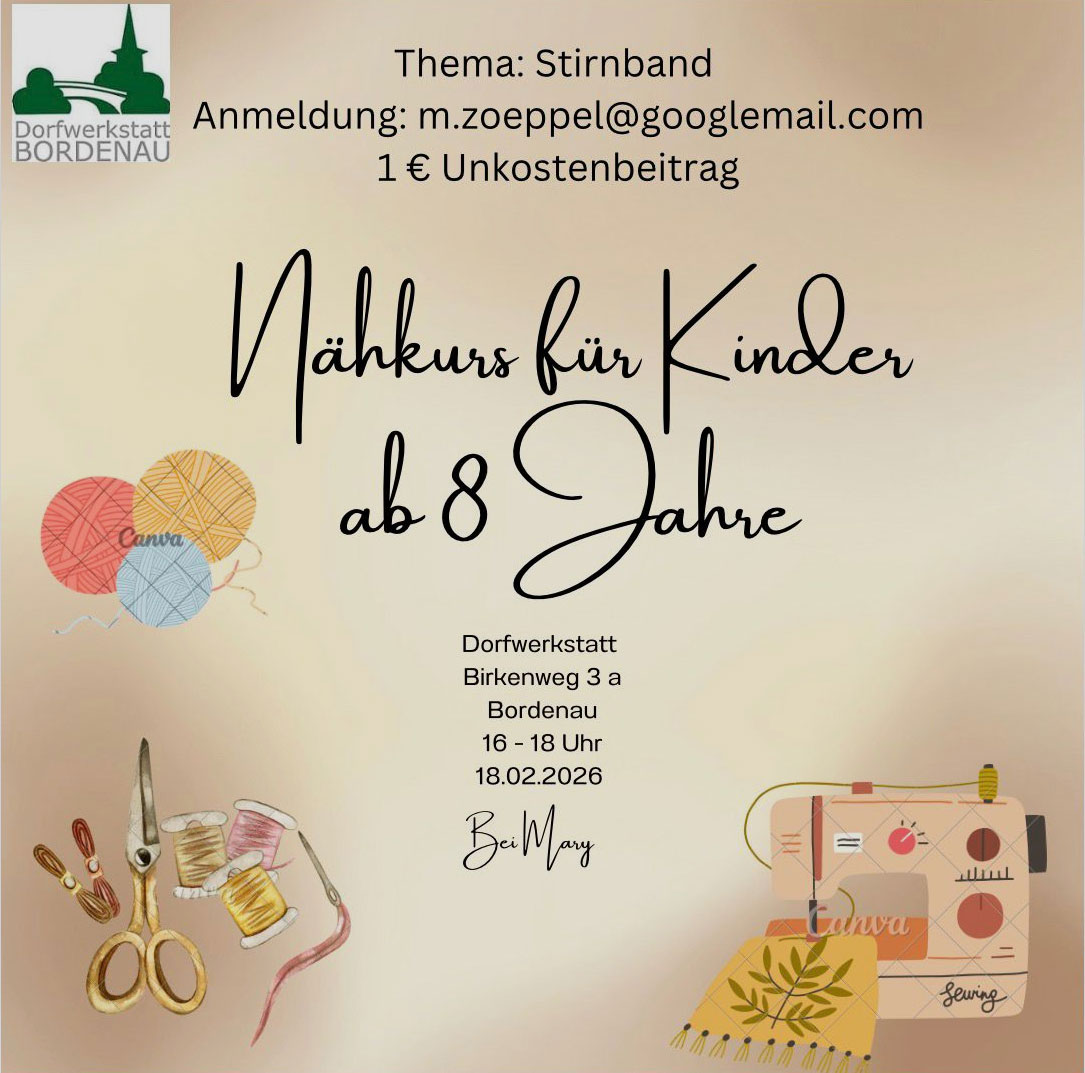 Kinder nähen ihr Strirnband