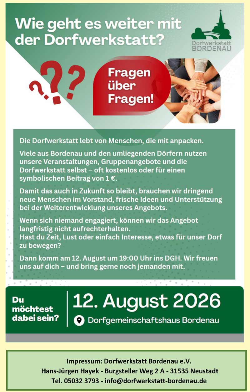 Die Zukunft der Dorfwerkstatt